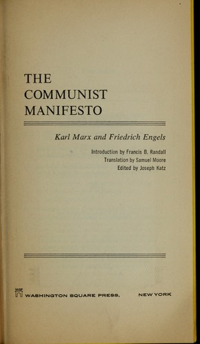 The Communist manifesto (1964, Monthly Review Press)