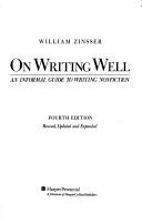 On Writing Well (Paperback, 1991, HarperCollins)