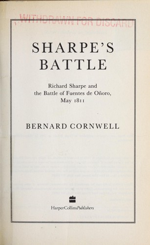 Sharpe's battle (1995, HarperCollins)