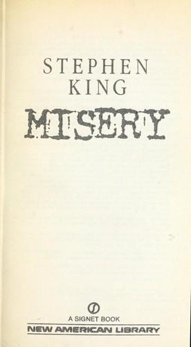 Misery (Paperback, 1988, Coronet)