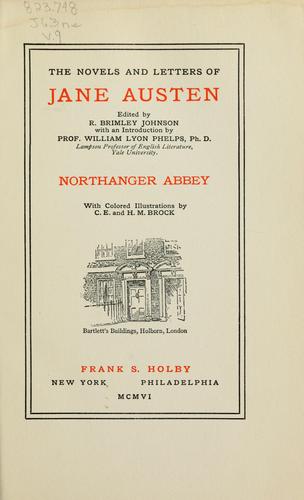 Northanger Abbey (1906, Frank S. Holby)