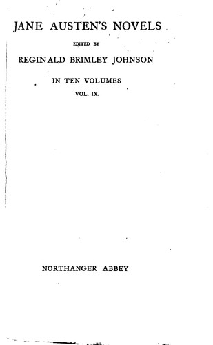 The Novels of Jane Austen in Ten Volumes (1895, J. M. Dent and Company)